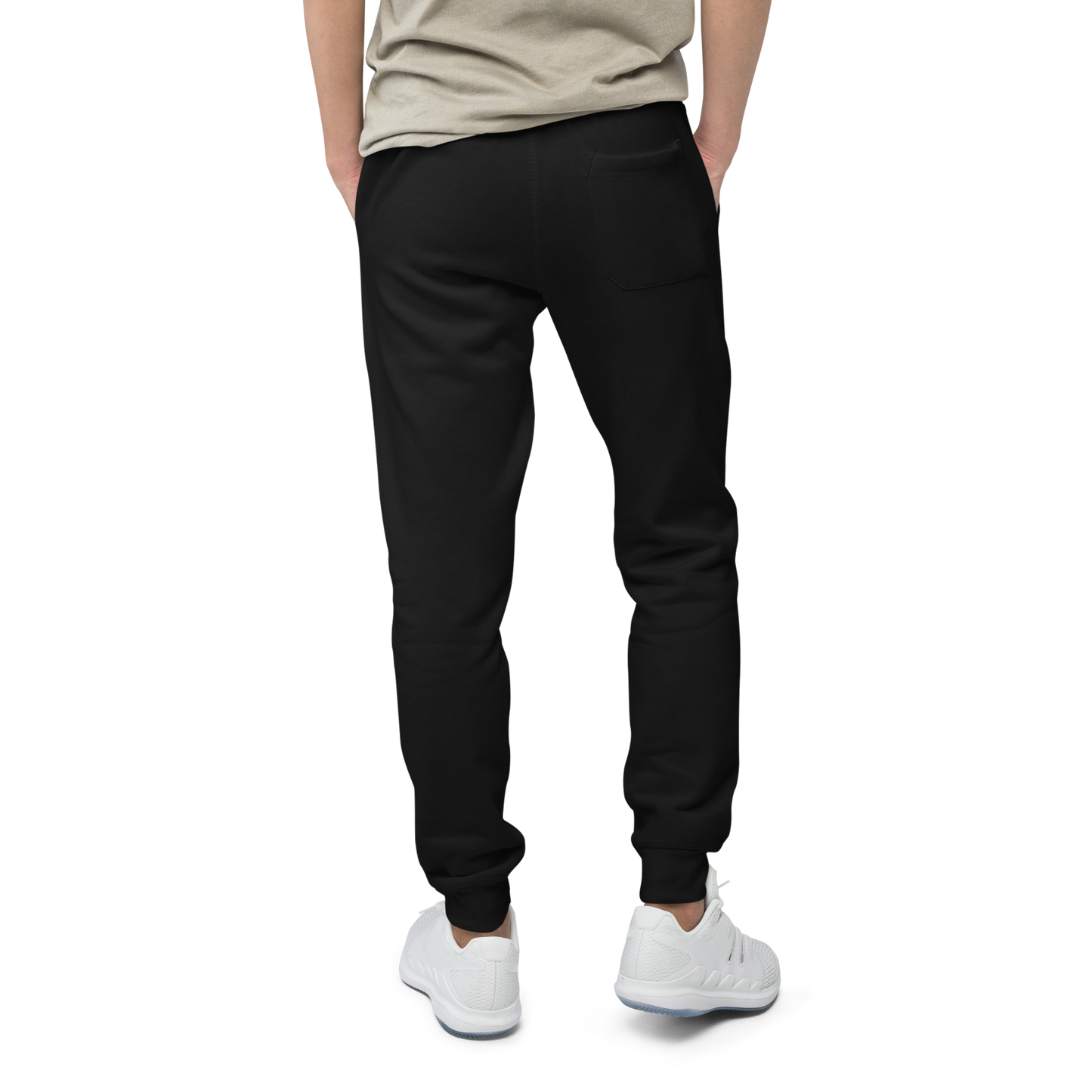 KnuRoot Black Premium Unisex Fleece Sweatpants